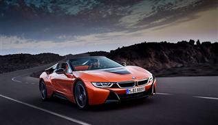 Driving pleasure with BMW i8 roadster