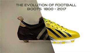 The evolution of football boots from 1800 to 2017