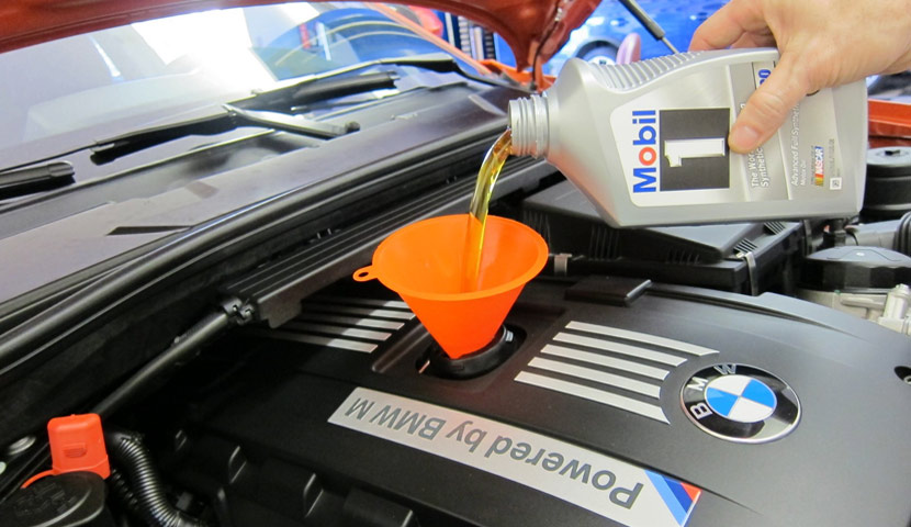 استفاده از روغن موبیل در خودروی BMW