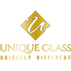 لوگوی شیشه دست ساز یونیک گلس