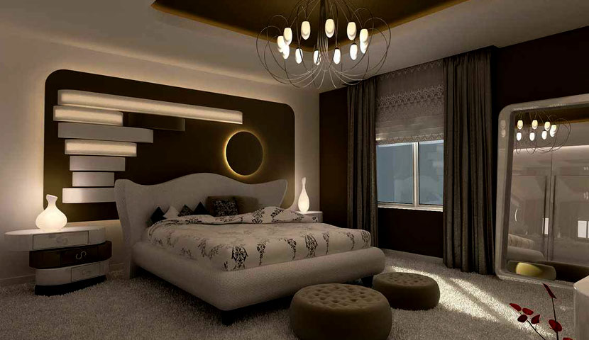 Modern yatak odası