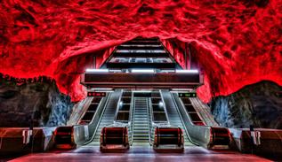 تصاویری از معماری بی نظیر مترو استکهلم