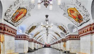 زیباترین ایستگاه های متروی مسکو