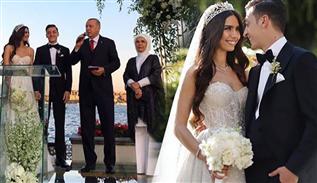 مراسم ازدواج مسعود اوزیل و بازیگر ترکیه ایی با حضور اردوغان
