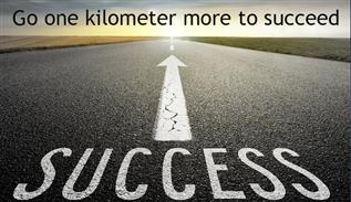 قانون «یک کیلومتر بیشتر» را باید طی کنید تا موفق شوید