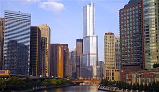 تایم لپس شگفت انگیز از ساخت برج ترامپ در شیکاگو