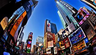 New York Times square in Manhattan