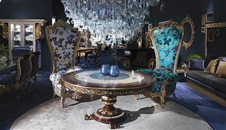 Caspani Tino luxury furniture at the Milan exhibition