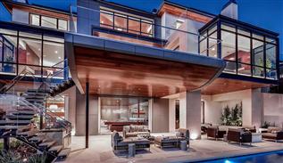 Newport Beach, Kaliforniya'da modern villa
