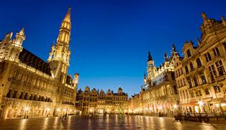 Old town of brussels in Belgium