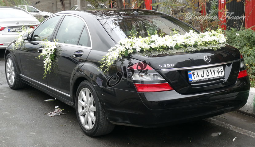تزئین گل ماشین عروس