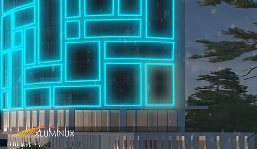 نورپردازی نمای ساختمان ایکس لومینوکس