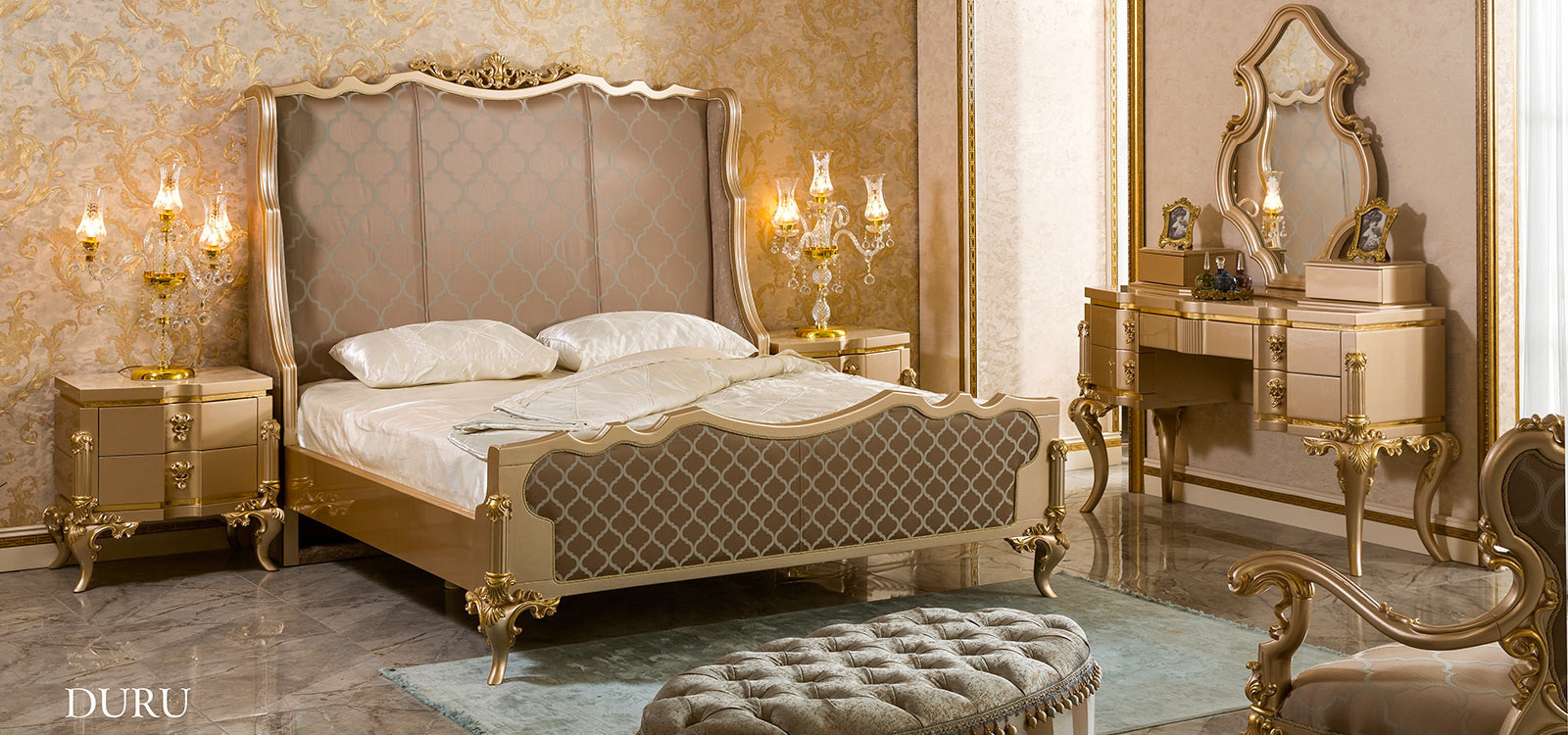 Turkish classic bed set (Duru)